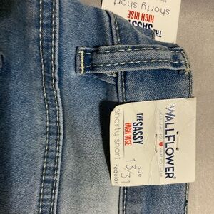 Wallflower Sassy High Rise Denim Shorts